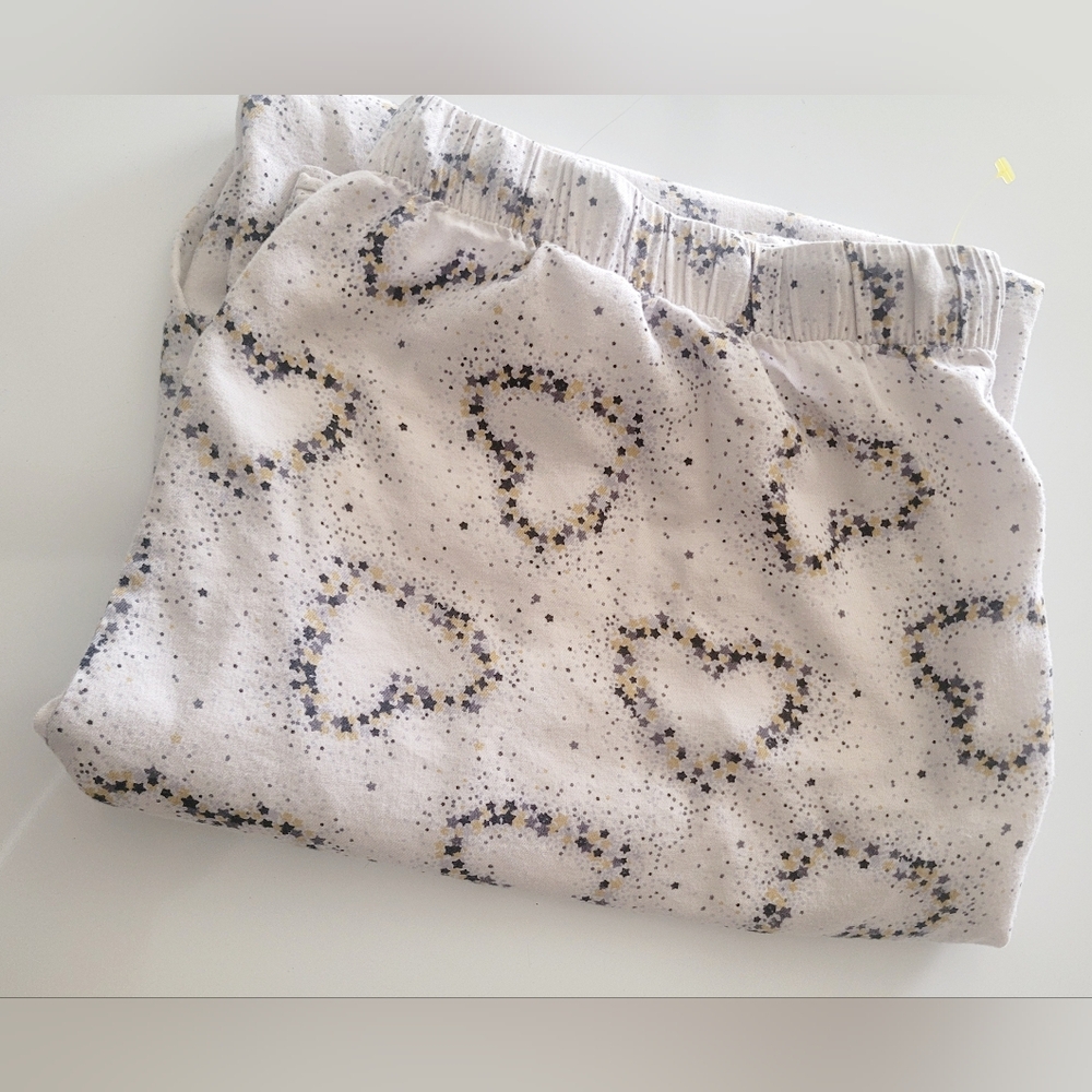 Victoria's Secret Speckled Hearts Flannel Cotton/Modal Pajamas Pants Large - Picture 5 of 16